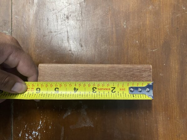 45 Dense Hardwood Blocks – 1⅜" x 6" – Pre-Drilled, Heavy Exotic Wood - Image 4